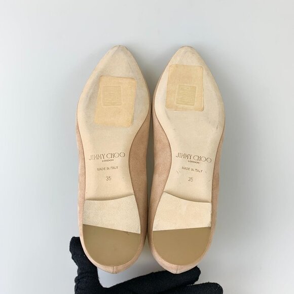 NWT JIMMY CHOO Suede Flats - Picture 9 of 9
